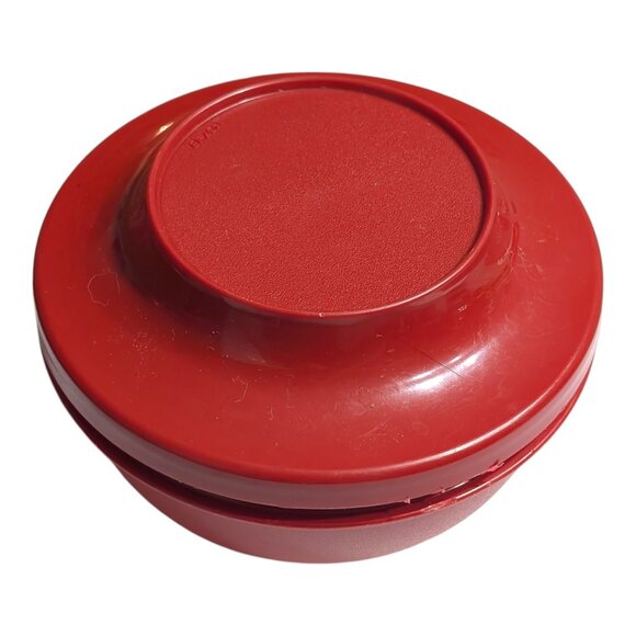 VTG Red TUPPERWARE Seal N Serve Bowl #1436 w/ Lid 1437-18 Container USA - Picture 6 of 6